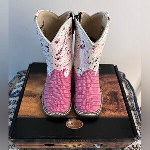 Old West Toddler Cowgirl Boots 4.5